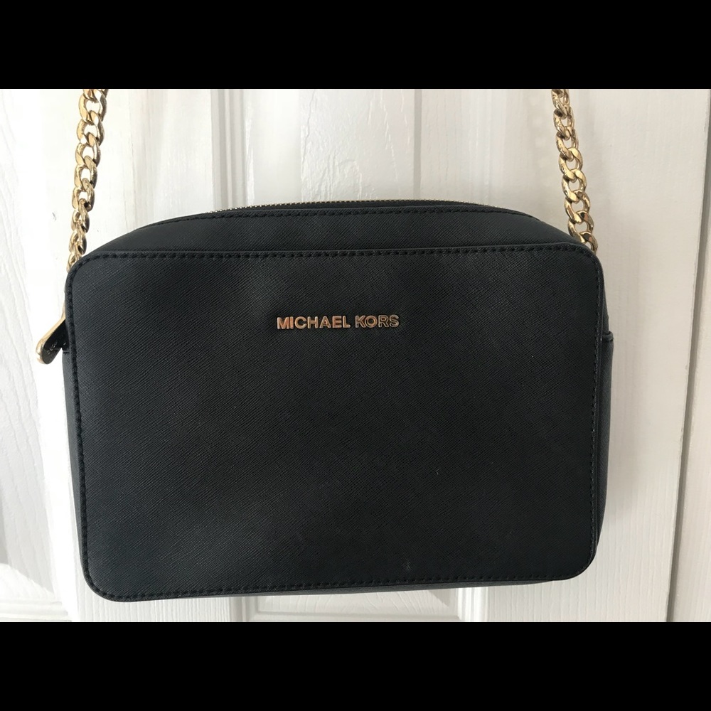 Michael Kors Black Leather Crossbody